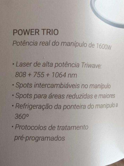 Máquina de laser diodo tripla onda