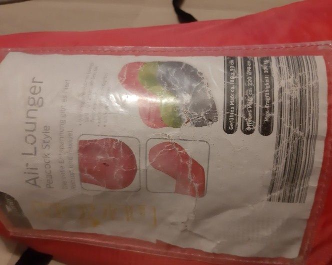 Sofa dmuchana wiatrem leżak materac