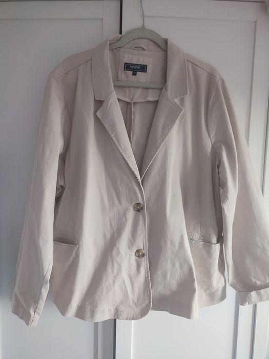 Marynarka z bawełny i elastanu plus size