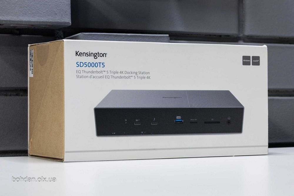 Kensington SD5000T5 EQ Thunderbolt 5 Triple 4K Docking Station
