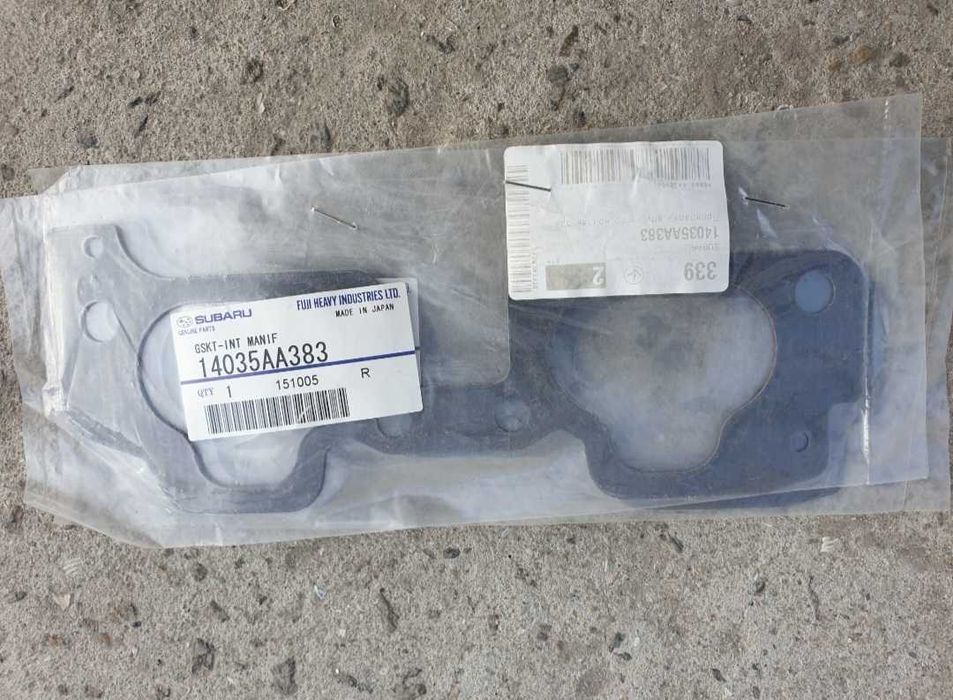 Subaru 14035AA383 Прокладка впускного коллектора Оригинал!