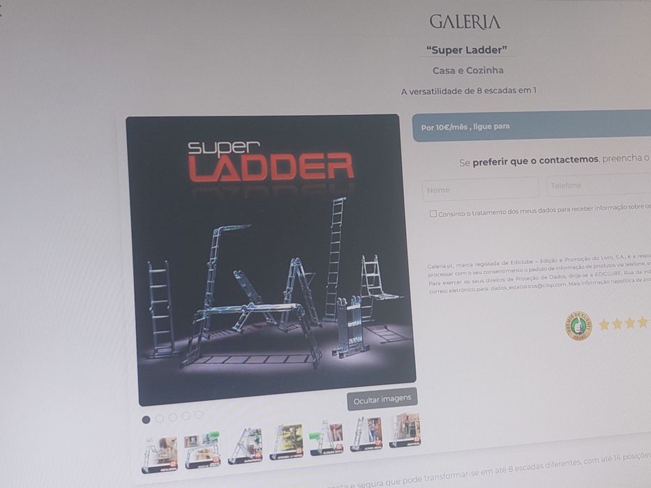 Escadote Super Ladder - 8 em 1 (Galeria.pt)