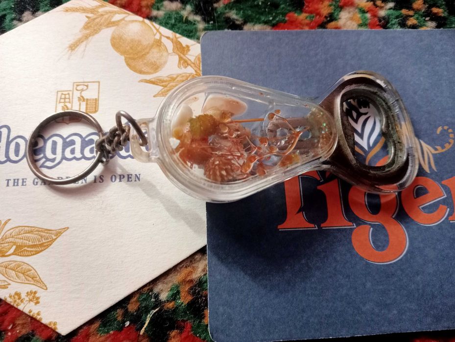 Відкривалка з мушлями для бутилок.