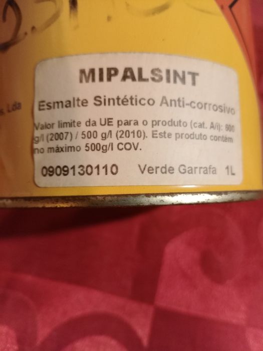 Esmalte verde garrafa de 1 litro