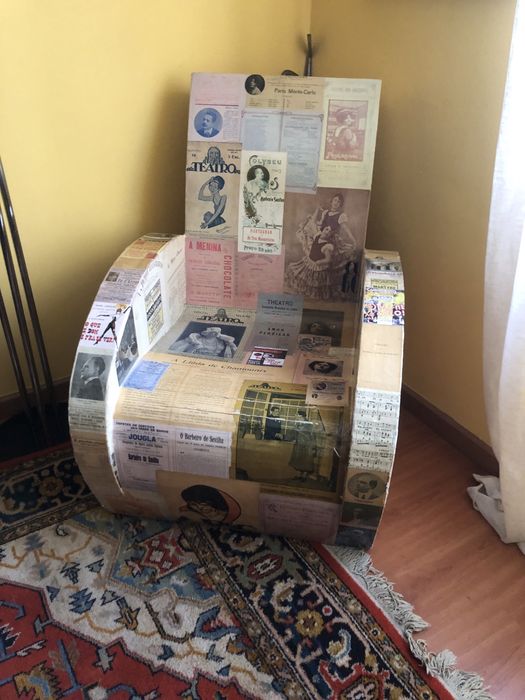 Cadeirão em cartão