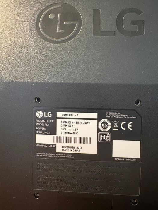 Monitor Gaming LG 24" (75Hz / 1ms) – Impecável