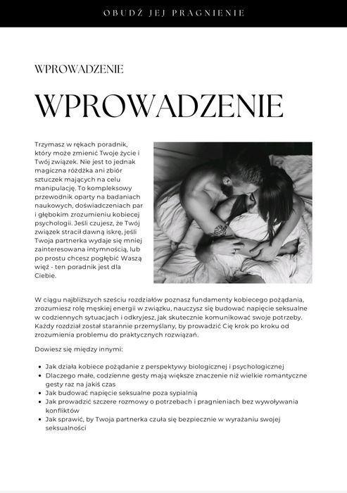 Obudź jej pragnienie, jak sprawić by ona pragnęła cię bardziej