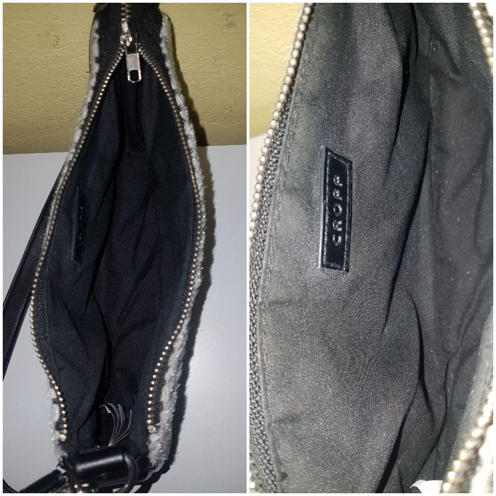 Torebka do ręki imitacja skóry zebry Cropp goth altrenativp