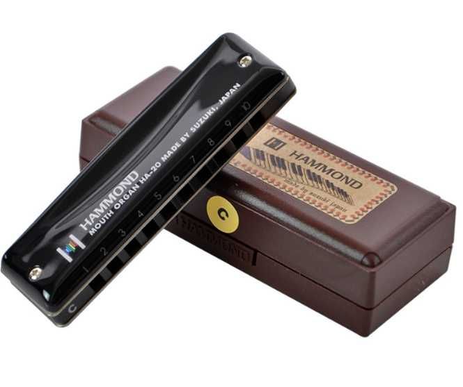 Harmonijka ustna Suzuki Hammond HA-20 C + książka samouczek