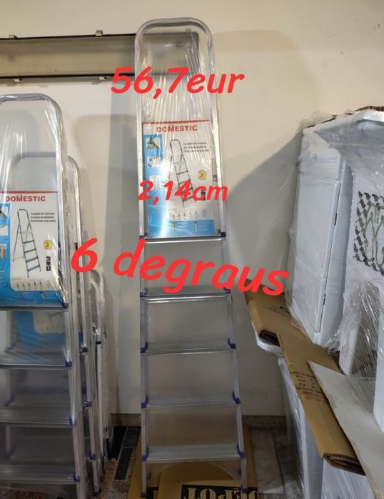 Escadotes alumínio com patilha de segurança