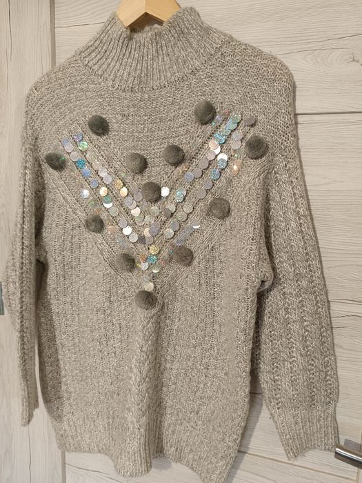 Golf damski popielaty