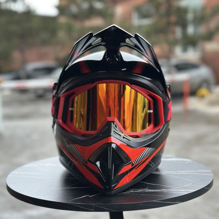 + Подарунок! Ендуро Шолом FOX / мотошолом / мотошлем кроссовый