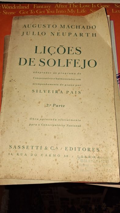 Lições solfejo silveira pais pautas Julio Neuparth Augusto Machado