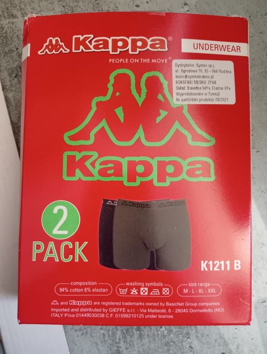 Majtki bokserki kappa 2 szt L nowe