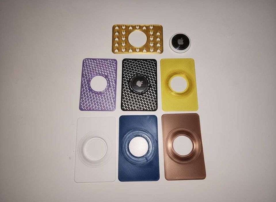 Pack 2x AirTag Card Wallets 3D Impressos | Designs Premium, SLIM ...