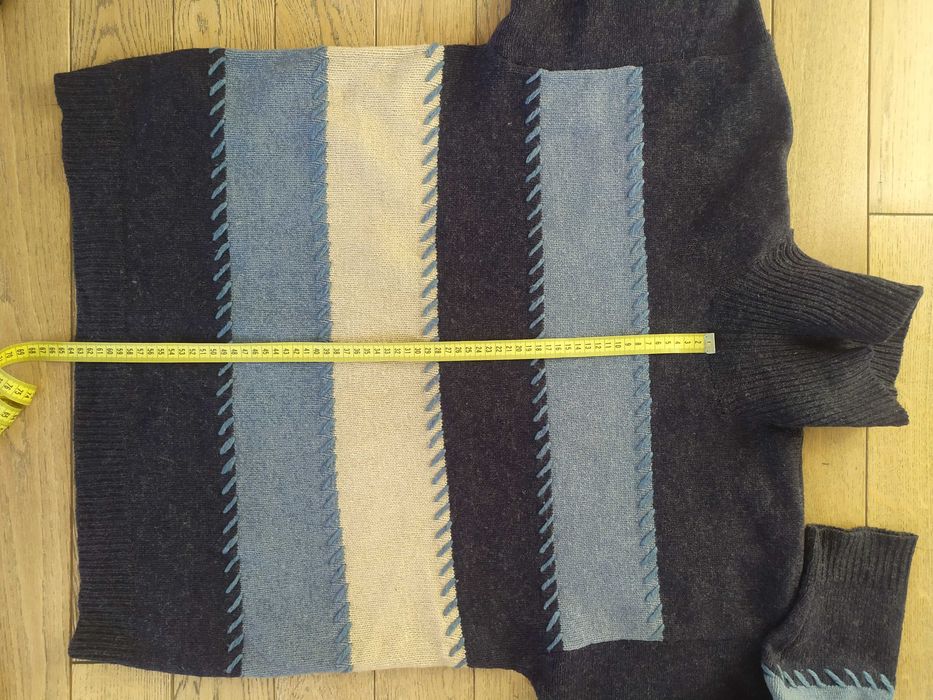 Granatowy Golf sweter z golfem Henderson
