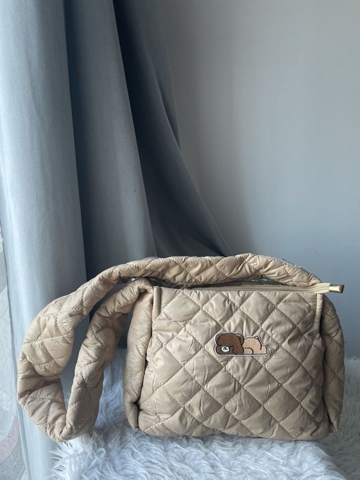 Nowa beżowa kurtkowa torebka