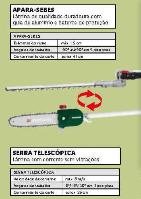 Multi ferramenta 2 em 1 Parkside (novo)