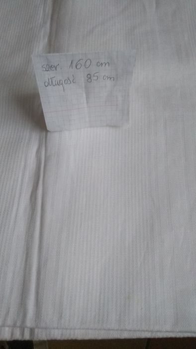 Biała tkanina bawełniana