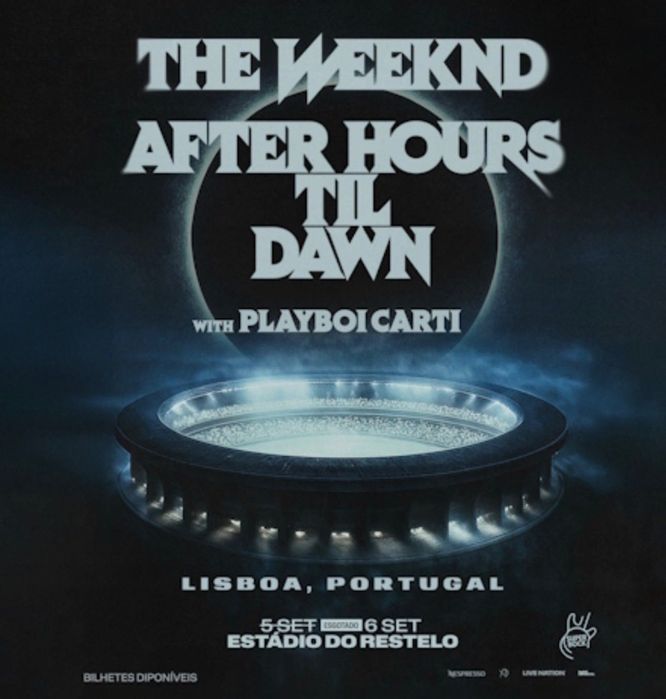 2 Bilhetes físicos Golden circle the weeknd dia 5 setembro.
