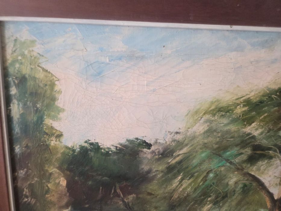 Tela a oleo do pintor Ribatejo Rui Santos