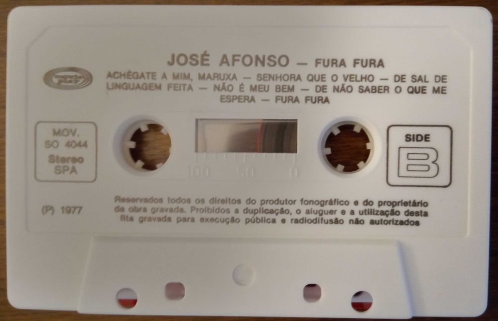 José Afonso	- - - - -		Fura Fura	- - - - -	K7