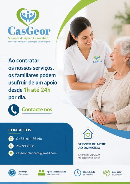 Cuidados a pessoa idosa e pessoas com necessidades especiais