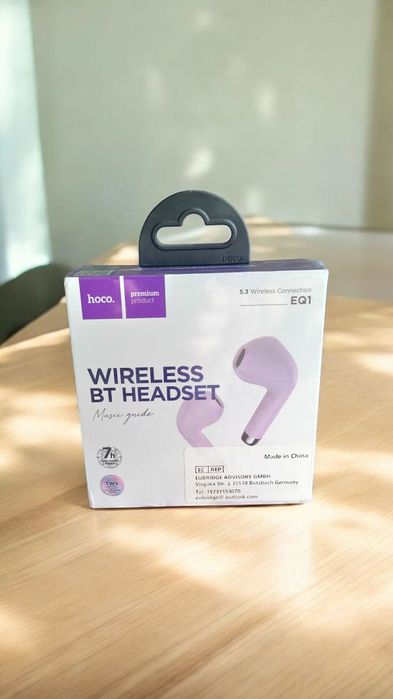 Продам наушники HOCO EQ1 фиолетовые
