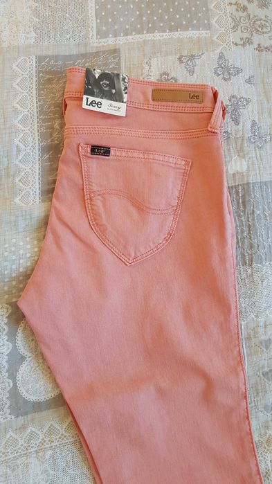 LEE 28/33 Toxey nowe z metka slim fit pomarańczowe