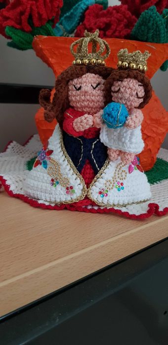 Santinha Amigurumi -Nossa Senhora de Nazaré