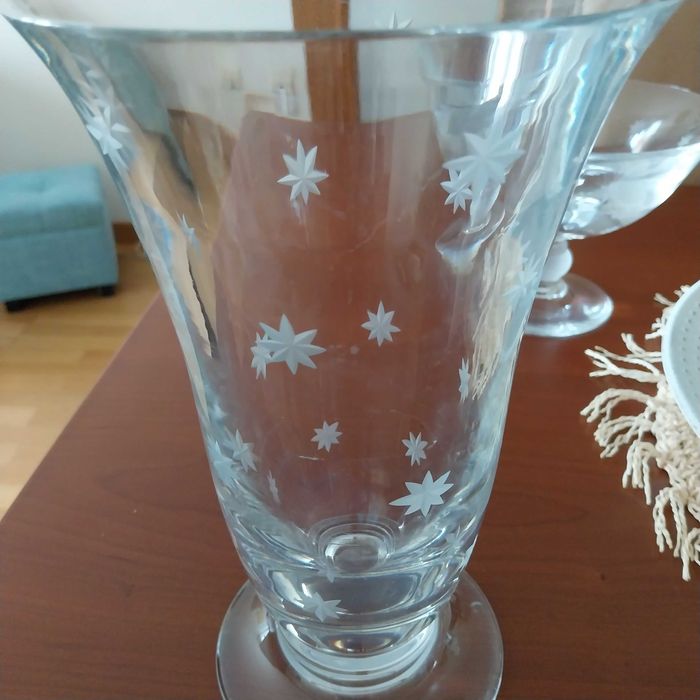 Taça e jarra Atlantis,, cristal