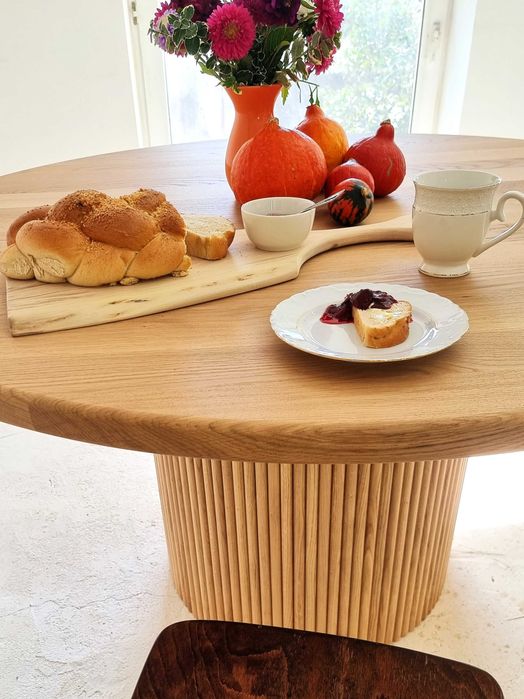 Stół dębowy rozkładany rustykalny modern farmhouse PRODUCENT