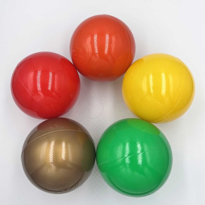 Plastikowe piłeczki piłki kulki - zestaw jesienny 150szt. 7cm