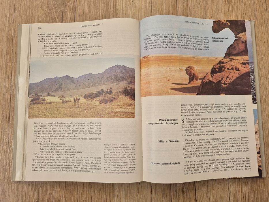 Stara Biblia Pismo Święte Ilustrowene