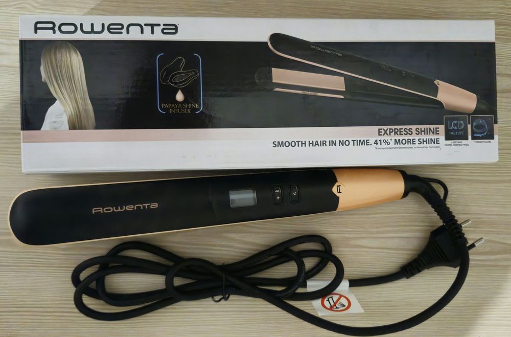 Плойка-Випрямляч для волосся Rowenta Express Shine Papaya SF4620F