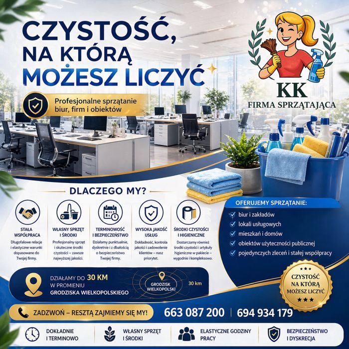 Kompleksowe usługi sprzątania