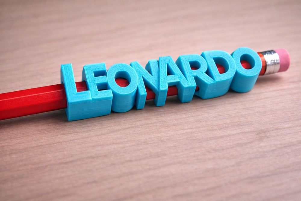 Nomes Personalizados para Lápis em Impressão 3D