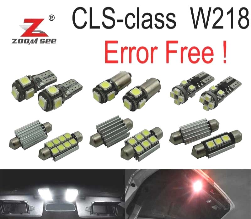KIT COMPLETO DE 22 LÂMPADAS LED INTERIOR MERCEDES CLS C218 W218 CLS550 CLS63 AMG 11-