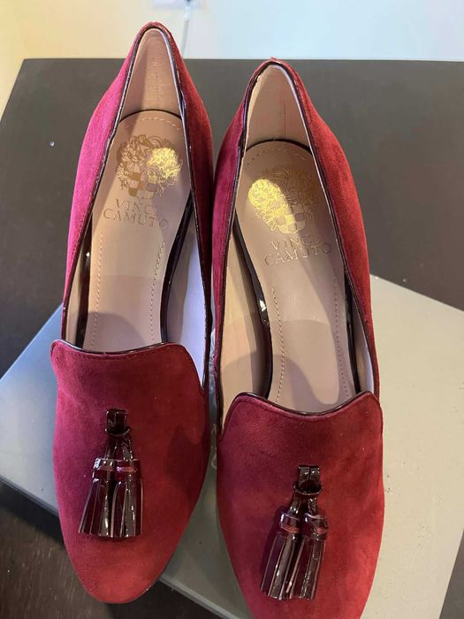 Sapatos Vince Camuto salto alto vermelhos tamanho 38