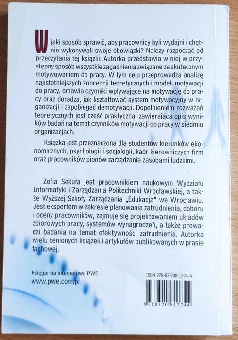 Motywowanie do pracy Instrumenty - Sekula