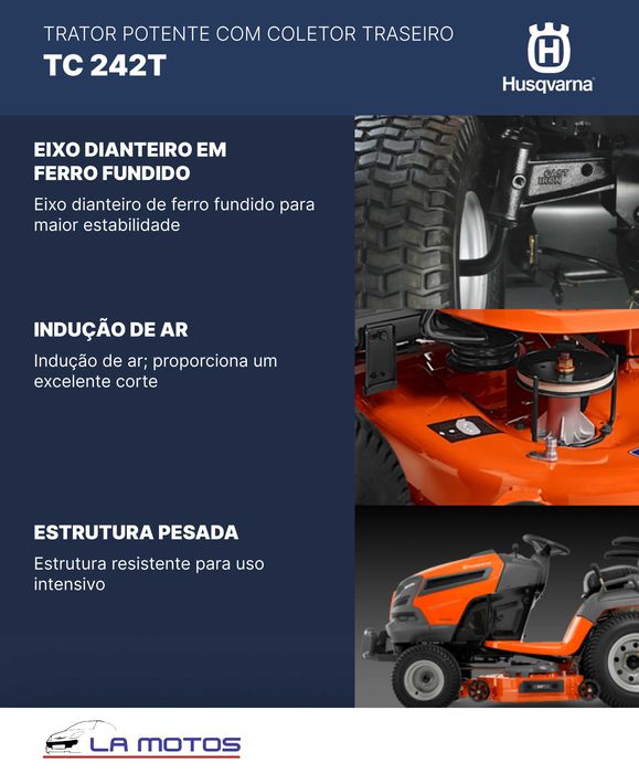 Trator de jardim Husqvarna TC 242T
