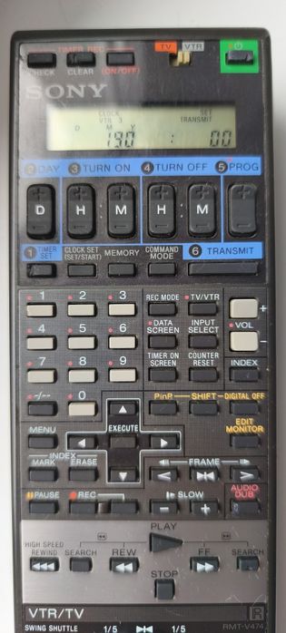 Orginalny pilot VTR/TV. RMT/V474