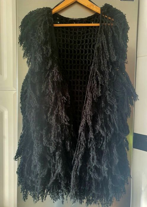Colete preto franjas Lanidor L