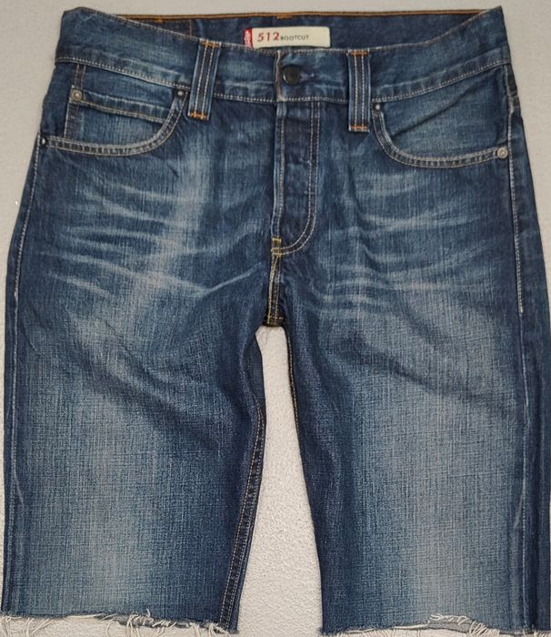 Wr) LEVI'S 512 oryginalne krótkie spodnie jeansowe Roz.32