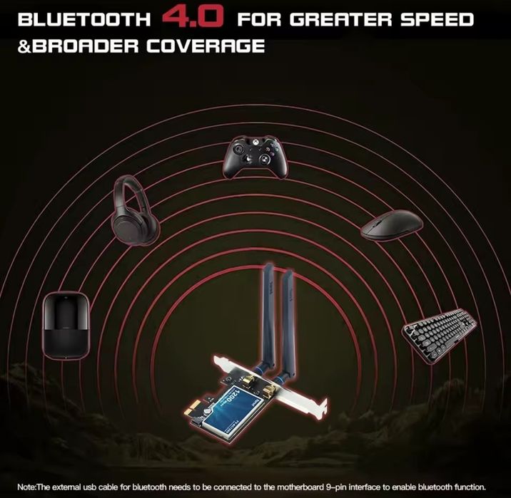 Продам PCI-E,wi-fi 5.0/Bluetooth 4.0/AC