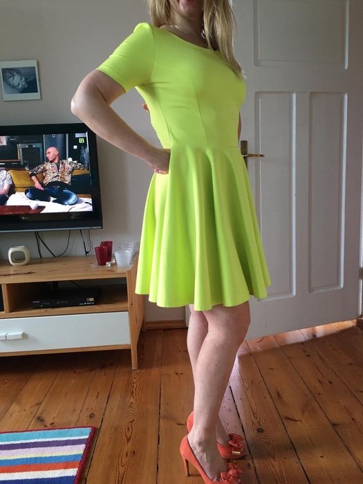 Sukienka seledynowa MOHITO ,roz.36