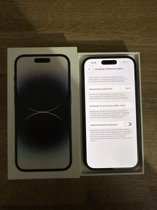 Iphone 14 pro space grey 100% kondycji baterii