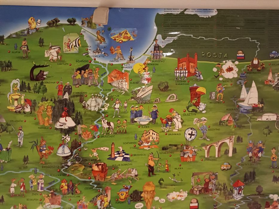 Mapa ścienna dla dzieci