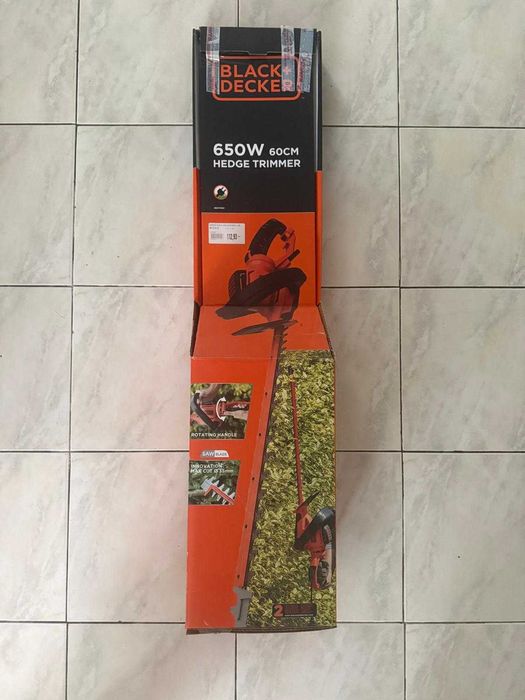 Corta-sebes Black+Decker 650W – Lâmina 60 cm – Como Novo