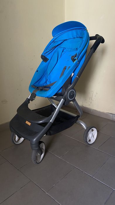 Дитяча коляска Stokke scoot,  дитячий візок колір Urban blue